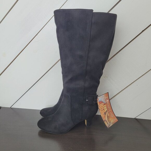 NEW Bella Vita Wide Calf  Womens 8M Troy iiplus Faux Suede Knee-High Boots 4CT - Picture 2 of 12